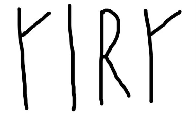 Kirk in runes